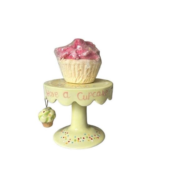 Blue Sky Ceramics Cupcake yellow pastel stand - Picture 4 of 5
